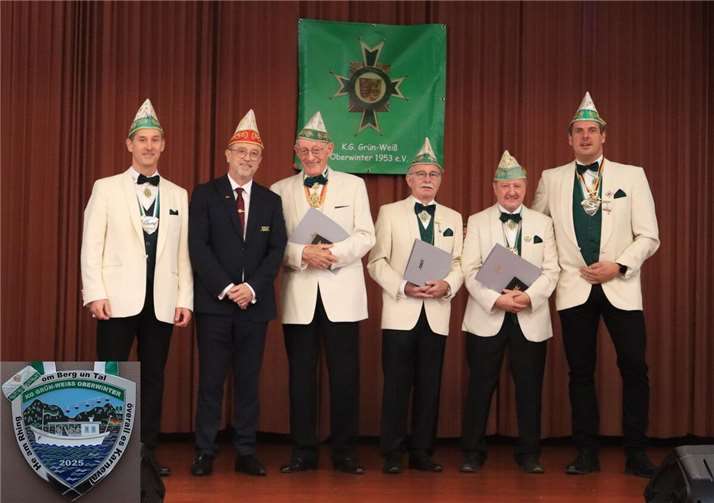 Der Nachmittag bot außerdem den passenden Rahmen, um verdiente Mitglieder der KG Grün-Weiß auszuzeichnen.  Foto: privat
