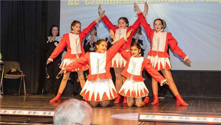 Der Nachwuchs der KG Gemütlichkeit Rot-Weiss zeigte sich von seiner besten Seite.Fotos: CEW