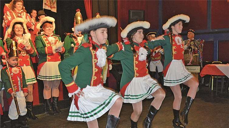 Der Nachwuchs der Prinzengarde.