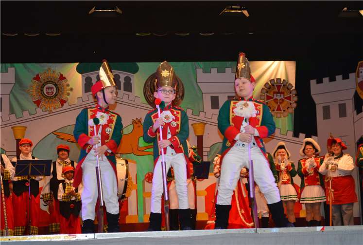 Der Nachwuchs der Remagener Prinzengarde.