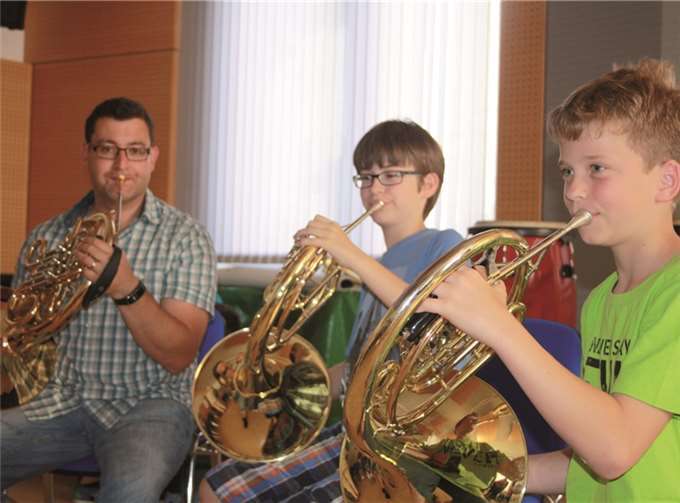 Der Nachwuchs des Musikvereins stellte sein Können unter Beweis. privat