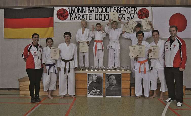 Der Nachwuchs des TV Remagen freut sich über die tollen Ergebnisse beim „Godesburg Cup“. privat