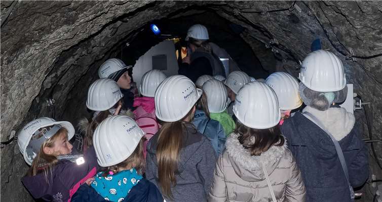 Der Nachwuchs erkundete auch das Deutsche Schieferbergwerk