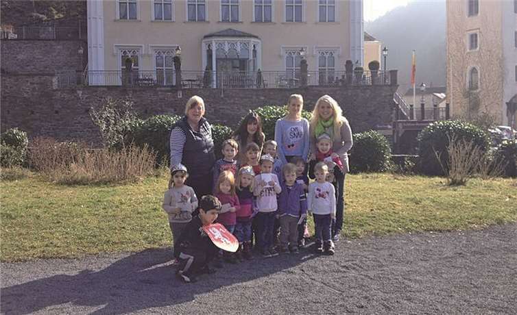 Der Nachwuchs verlebte einen wunderschönen Morgen auf Schloss Sayn.privat