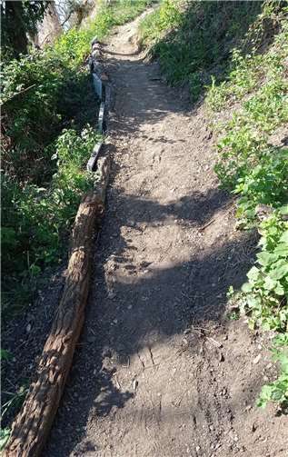 Der Naturpfad „Helle Au“ wurde gesichert.  Foto: Bürgerverein Ariendorf
