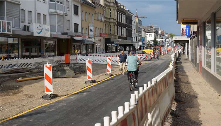 Der Neubau der Marktstraße geht zügig voranund wird ebenfalls im nächsten Jahr abgeschlossen sein.