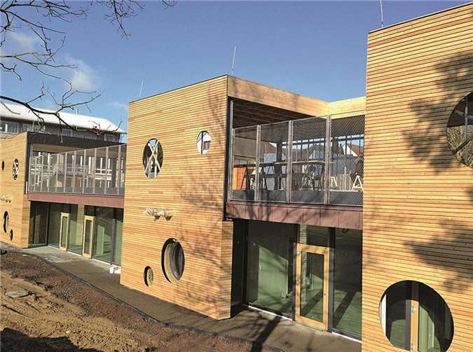 Der Neubau in Heimbach-Weis ist eine der innovativsten Kitas bundesweit.privat