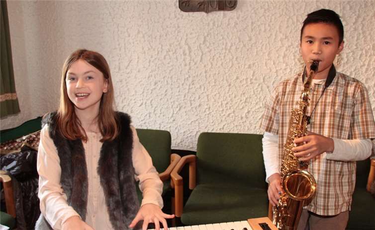 Der Neujahrsempfang wurde musikalisch von Kindern und Jugendlichen von Helena´s Musikschule gestaltet.