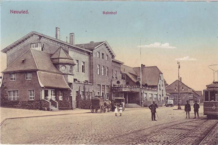 Der Neuwieder Bahnhof um 1910. Foto: Sammlung Jürgen Moritz