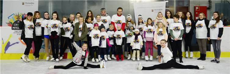 Der Neuwieder Eissport-Club ist Kooperationspartner der Kampagne „Für ein buntes Miteinander“.privat