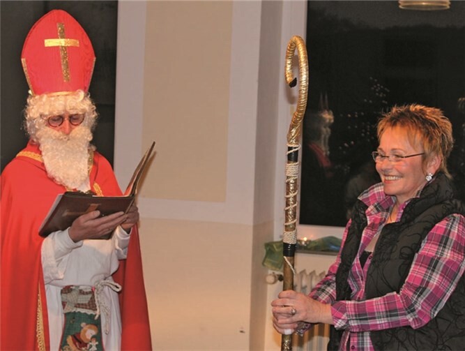 Der Nikolaus-Besuch war der Höhepunkt des Adventsnachmittags. privat