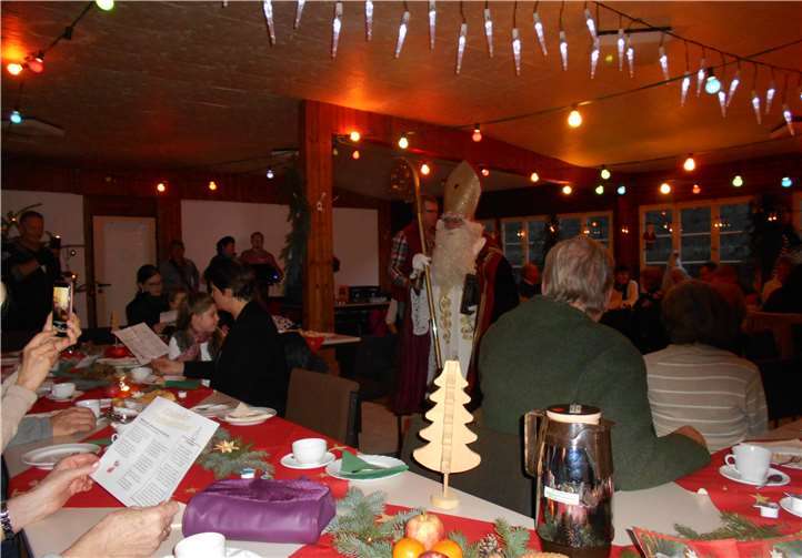 Der Nikolaus kam natürlich auch zu Besuch.