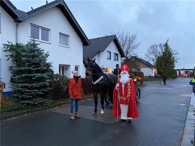 Der Nikolaus war in Niederdrees unterwegs.Foto: privat