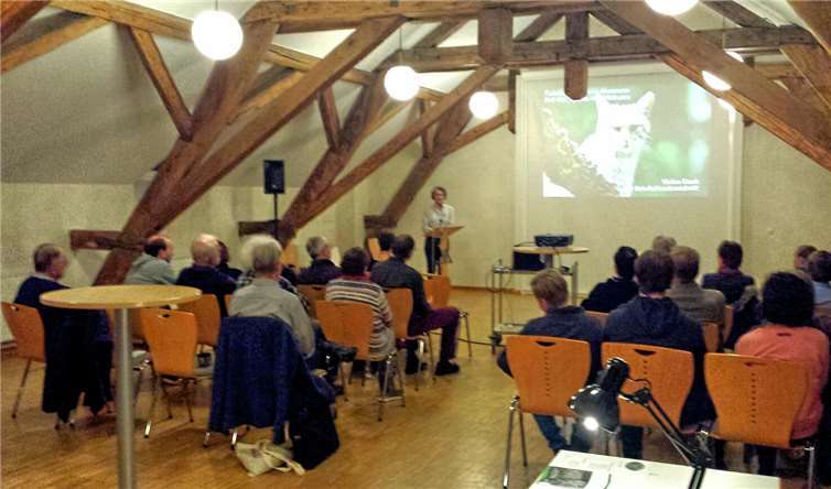 Der OV der Grünen in Dierdorf freute sich, interessierten Bürgern einen Vortrag über die Wildkatze in der Alten Schule anbieten zu können. Foto: privat