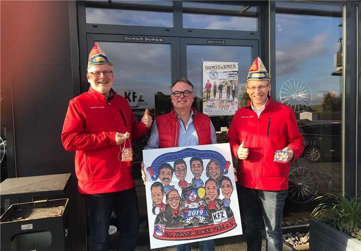 Der Orden der Session zeigt die Jungs der Botzedresse die über viele Jahre die Gäste an Karneval mit ihrer Musik begeistert haben. Privat