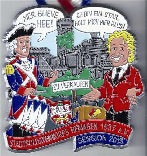 Der Orden der Stadtsoldaten für die diesjährige Session.