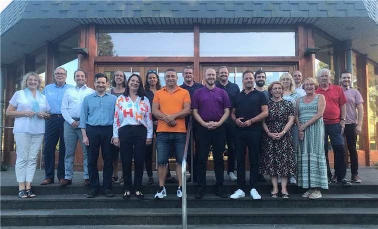 Der Ortsbeirat Remagen nach seiner konstituierenden Sitzung mit Bürgermeister Björn Ingendahl, der ersten Beigeordneten Andrea Georgi sowie Büroleiter Marc Göttlicher. Foto: privat