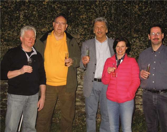 Der Ortsbeirat: Wolfgang Herbst (v.li.n.re.), Hans-Erich Strubel, Ortsvorsteher Dietrich G. Rühle, Silke Kenter und Frank Weißbarth. privat