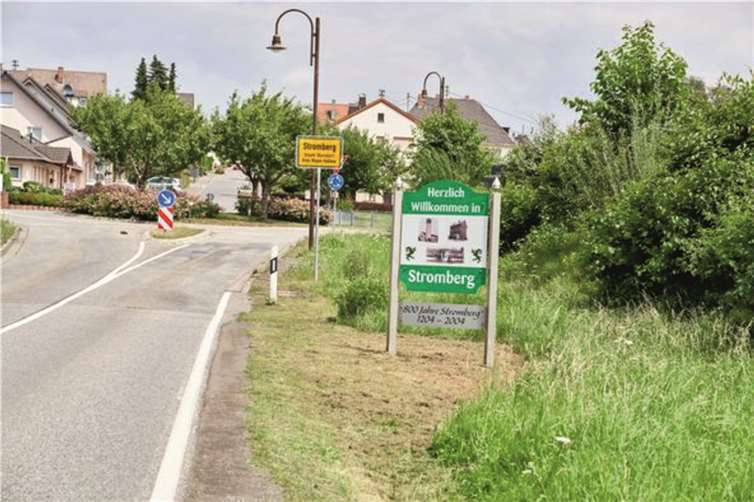 Der Ortseingang von Stromberg.Fotos: privat