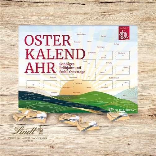 Der OsterkalendAHR kann sowohl als Tisch- wie auch als Wandkalender genutzt werden.  Foto: NeueWerft