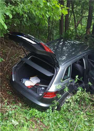 Der PKW kam an einer Baumreihe zum Stehen.PI Bad Ems