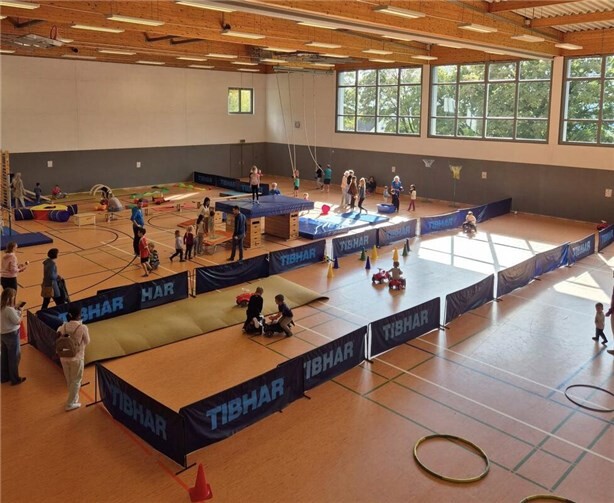 Der Parcour beim Kinderturnen.  Foto: privat