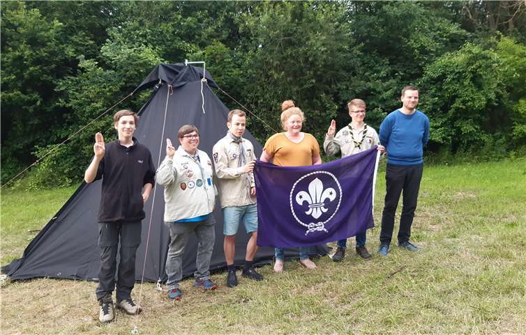 Der Pfadfinder-Stamm St. Martin dankte der Gemeinde Bassenheim für die großartige Unterstützung.Foto: privat