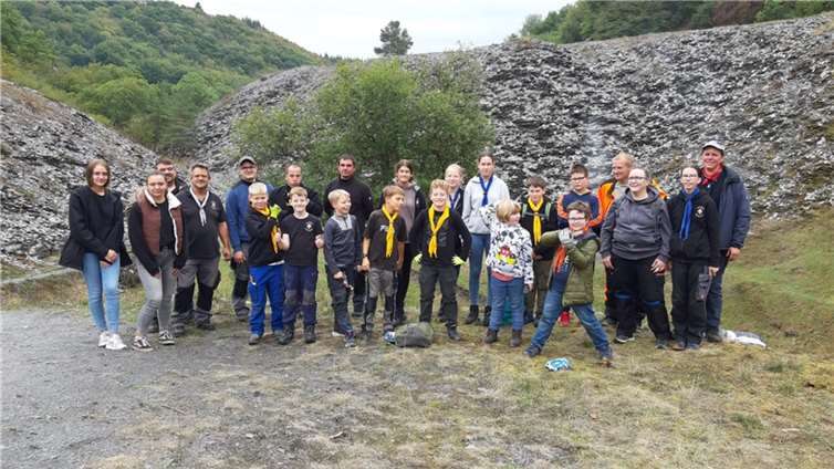 Der Pfadfinderstamm Müllenbach-Laubach konnte viel schaffen bei der Aktion.  Foto: privat