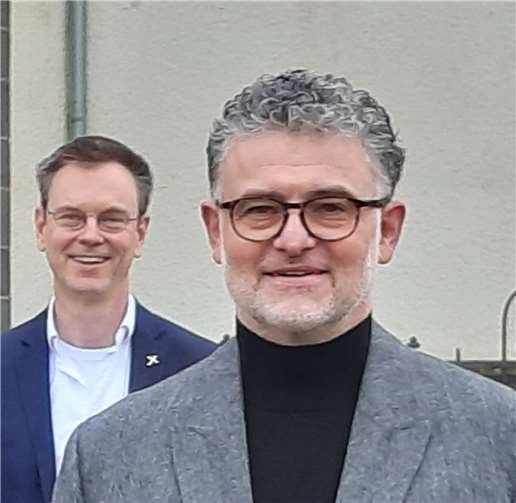 Der Pfarrgemeinderatsvorsitzende Wolfgang Weber koordiniert den Empfangsdienst der Krufter Pfarrkirche.Foto: privat