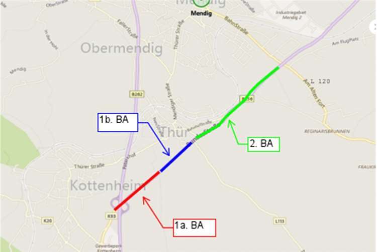 Der Plan zeigt die einzelnen Bauabschnitte.