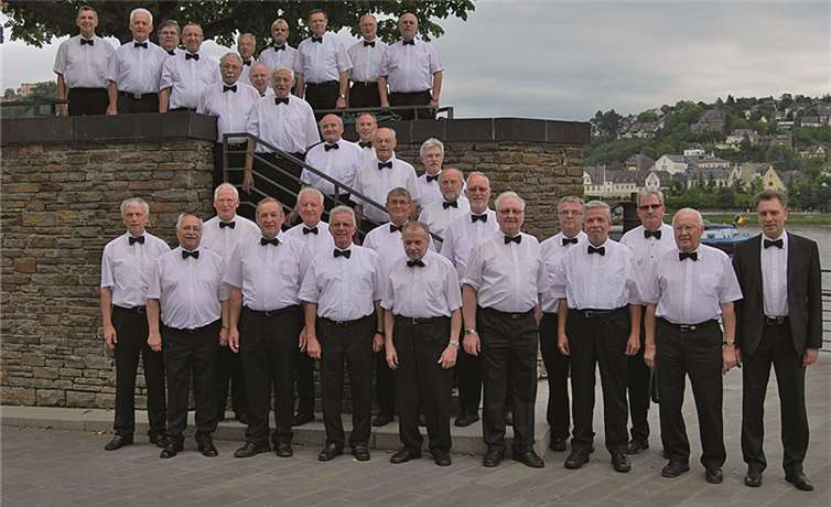 Der Polizeichor Koblenz probt fleißig für seinen Auftritt. privat