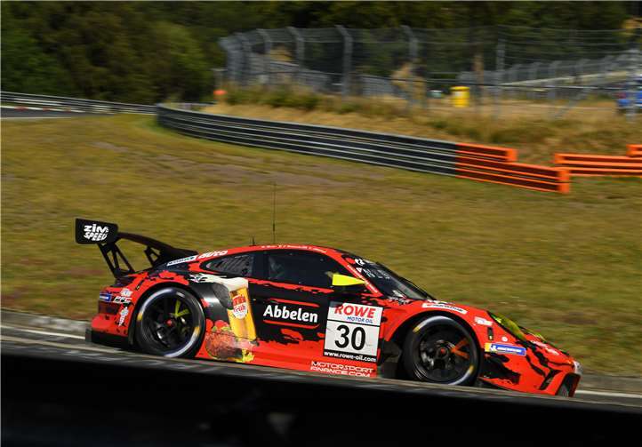 Der Porsche 911 GT3 R konnte bei allen Bedingungen getestet werden.