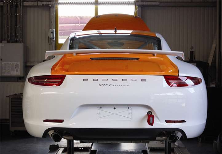 Der Porsche 991 von PROsport Performance, Christian Schmitz‘ neues Auto für die VLN-Langstreckenmeisterschaft 2013.privat