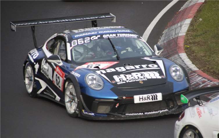 Der Porsche Cayman 718 GT4 wurde Sieger inder Cup3 Klasse. Foto: DEB