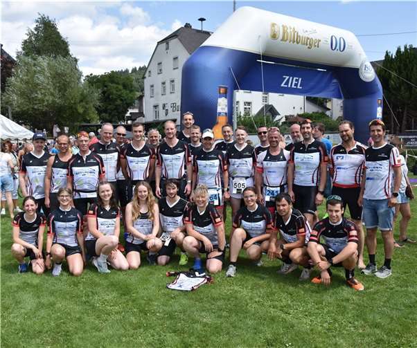 Der RSC Untermosel beeindruckte mit Leistungen und Teilnehmerzahl beim Mittelmoseltriathlon. Quelle: RSC Untermosel
