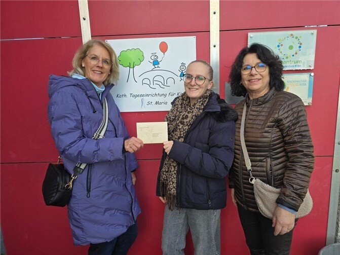 Der Reinerlös wurde als Spende an die Katholische Tageseinrichtung für Kinder St. Maria in Rheinbach-Wormersdorf übergeben. Foto: privat