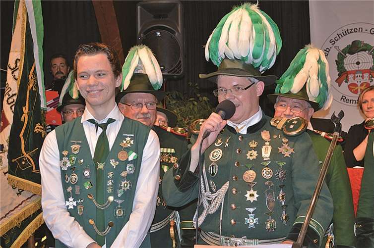 Der Remagener Jungschützenprinzen Elias Wickord.