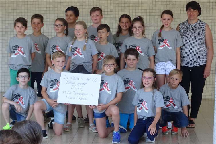 Der Rest der Klassenkasse kommt auf Wunsch der Schüler der Partnerschule zugute.Foto: privat