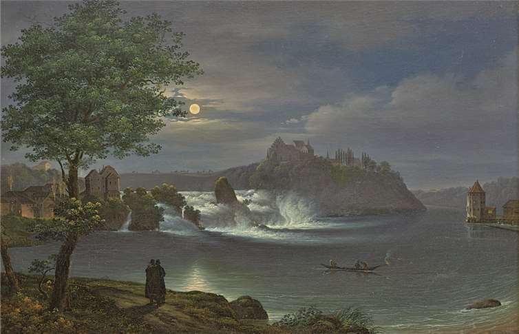 Der Rhein fand bereits zu einem frühen Zeitpunkt Eingang in die Kunst.Jürg Falk