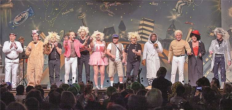Der Rheinbacher Landsturm begeisterten das Publikum bei der ausverkauften Sitzung in der Stadthalle.Jost