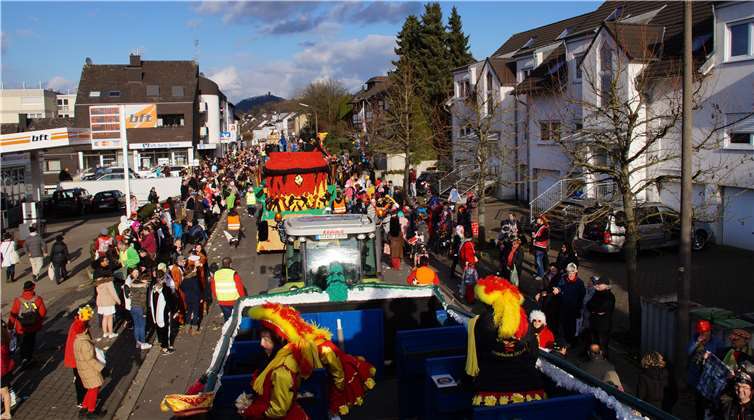 Der Rosenmontagszug war wieder einmal ein voller Erfolg. privat