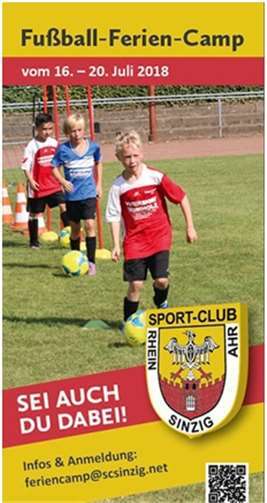 Der SC Rhein-Ahr Sinzig lädt zu seinem Fußball-Camp ein. privat