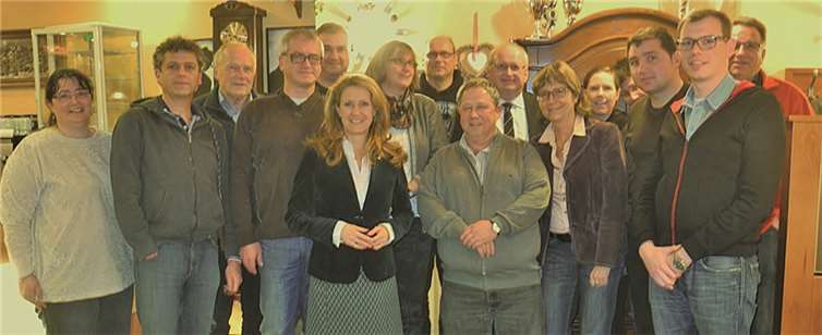 Der SPD-Kreisvorstand mit den Gästen vom DGB.privat
