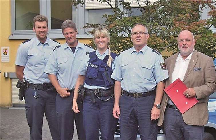 Der SPD-Landtagsabgeordnete Dieter Klöckner war zu Besuch der PI Bendorf. privat