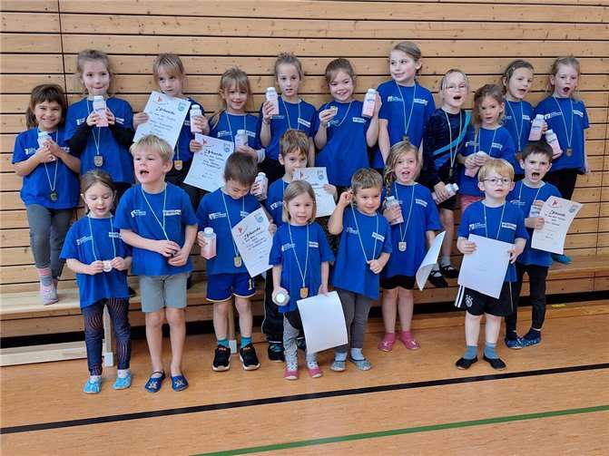 Der SV Hatzenport-Löf konnte mit 20 Kindern an den Start gehen. Quelle: SV Hatzenport-Löf