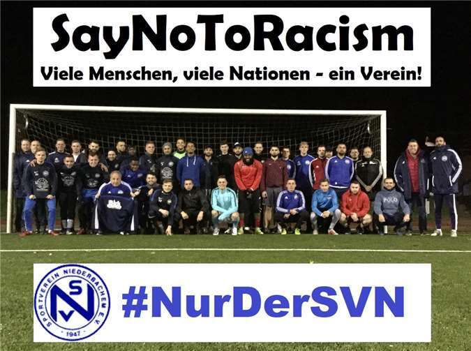 Der SV Niederbachem setzt ein Zeichen gegen Rassismus.Foto: privat