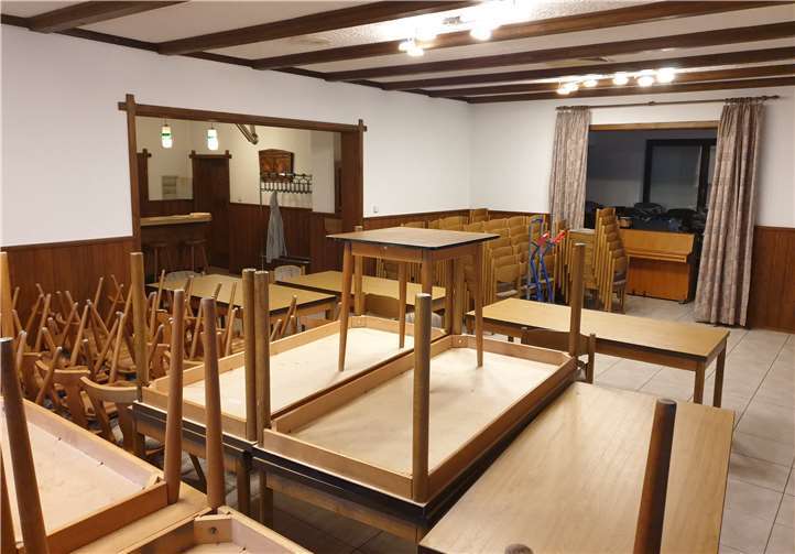 Der Saal im Dorfgemeinschaftshaus.Quelle: Ortsgemeinde Stebach