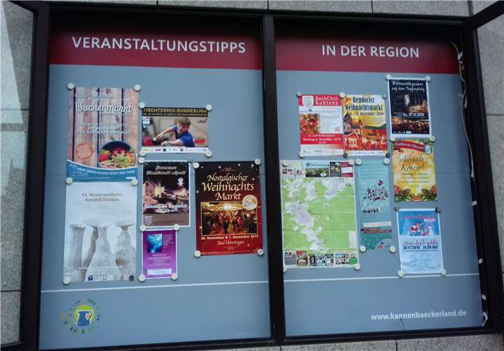 Der Schaukasten bietet nicht nur Veranstaltungstipps in der Region, sondern auch eine kostenfreie Ankündigung von Veranstaltungen. Foto: privat