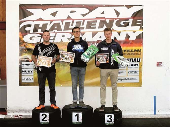Der Schwede Alex Hagberg (M.) war der große Dominator bei der Xray Challenge Germany auf dem „Eifel-Ring“ des MAC Adenau.privat