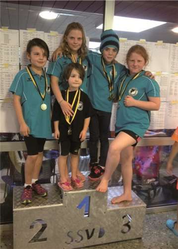 Der Schwimmernachwuchs der Sportfreunde 09 Puderbach e.V. brillierte mit tollen Leistungen beim Schwimmwettkampf in Daaden. privat